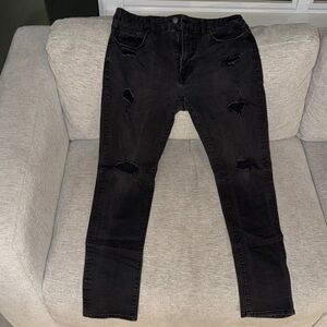 Black Ripped American Eagle Jeans